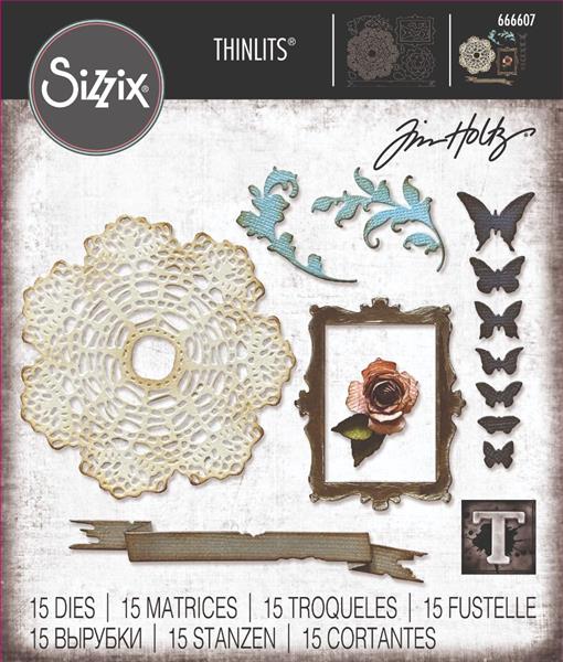 Sizzix Thinlits Booth Ticket Booth van Tim Holtz, koolstofstaal, meerkleurig, 19,1 x 14,4 x 0,4 cm
